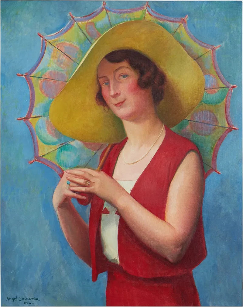 Jeune Femme A Lombrelle 4 by Ángel Zárraga - Canvas Print