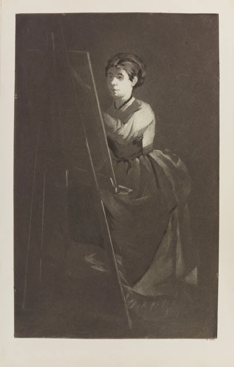 Jeune Femme Au Chevalet