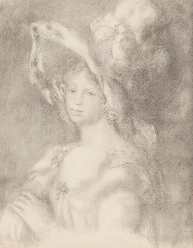 Jeune Femme En Buste Mlle Dieterle