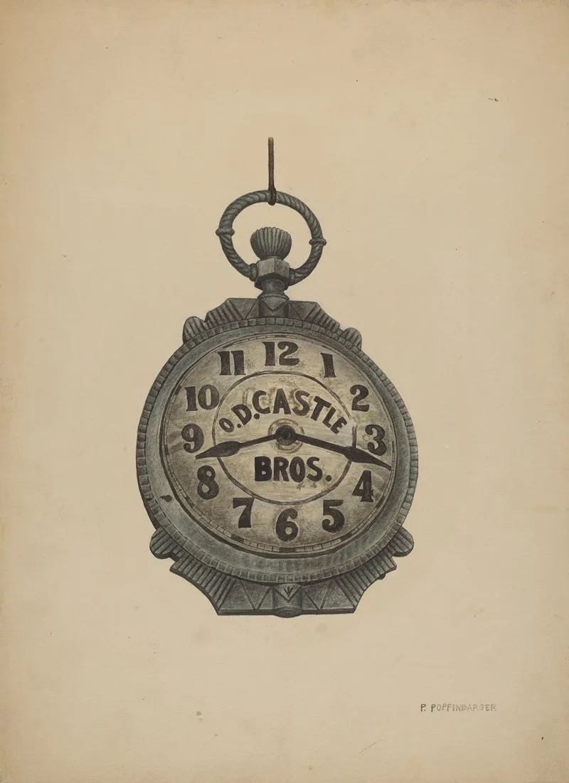 Jewelers Sign Watch by Paul Poffinbarger - Canvas Print