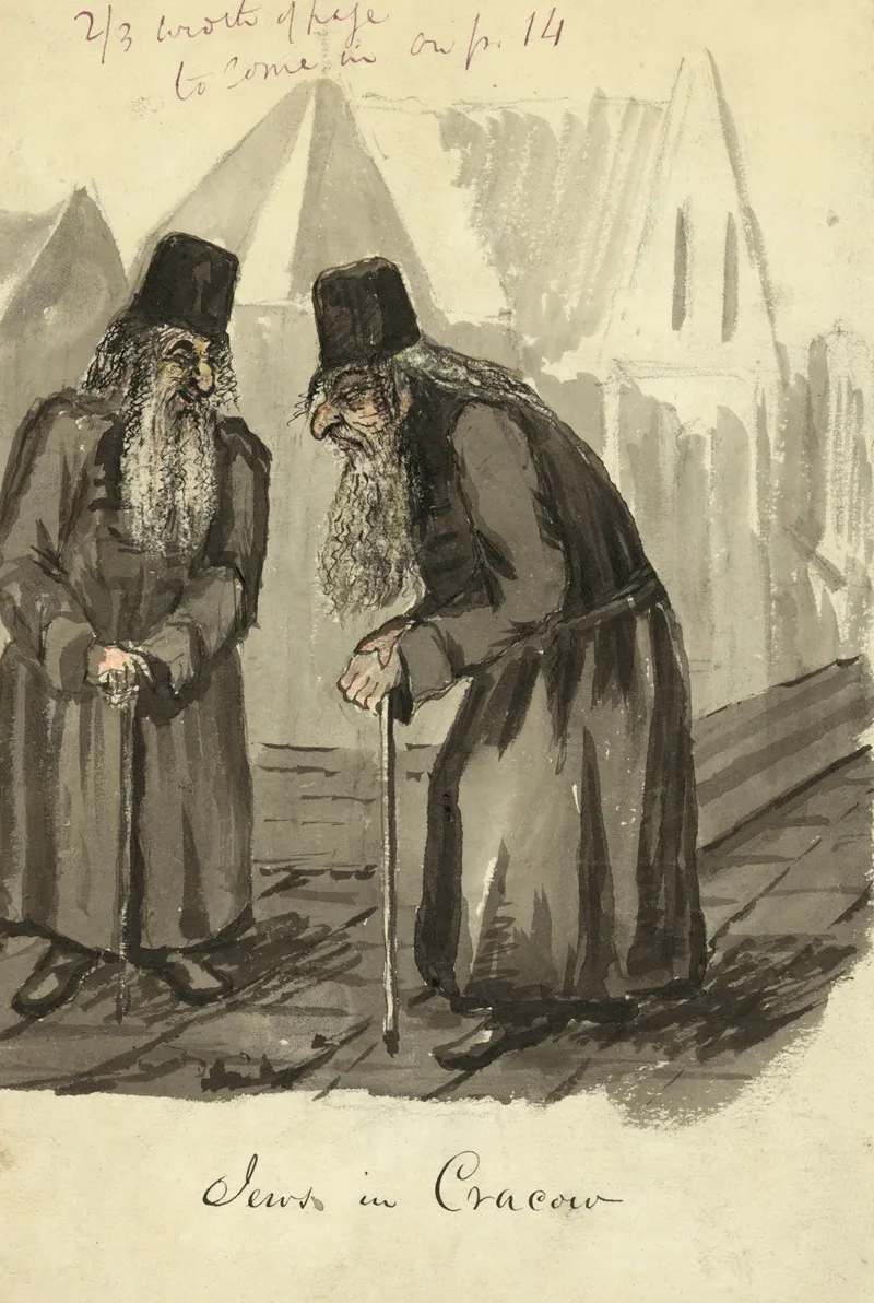 Jews In Cracow by Bayard Taylor - Canvas Print