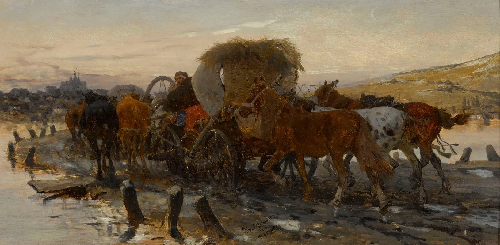 Jews Leading Horses To The Market