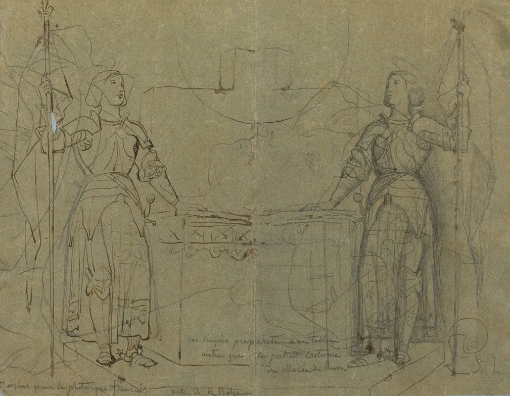 Joan Of Arc Standing At The Altar At Reims Cathedral
