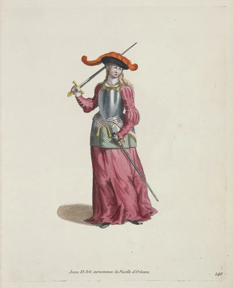 Joan Of Ark Surnamed The Maid Of Orleans Jeanne Dark Surnommee La Pucelle Dorleans