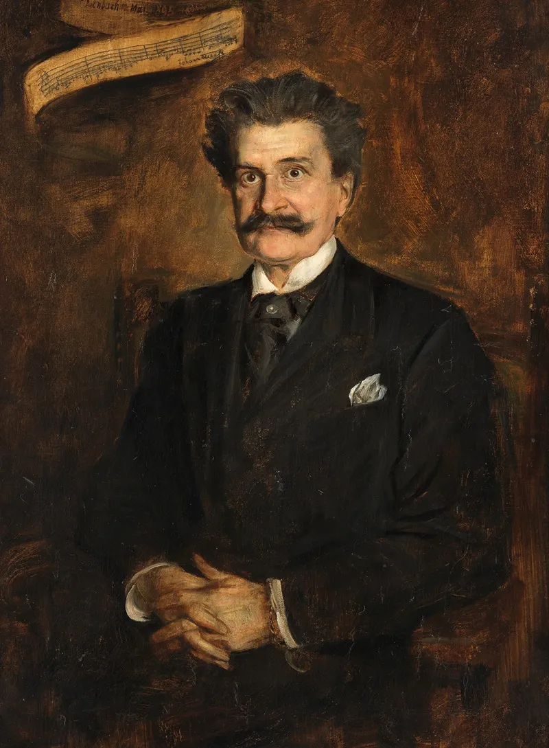 Johann Straus Sohn Komponist by Franz von Lenbach - Canvas Print