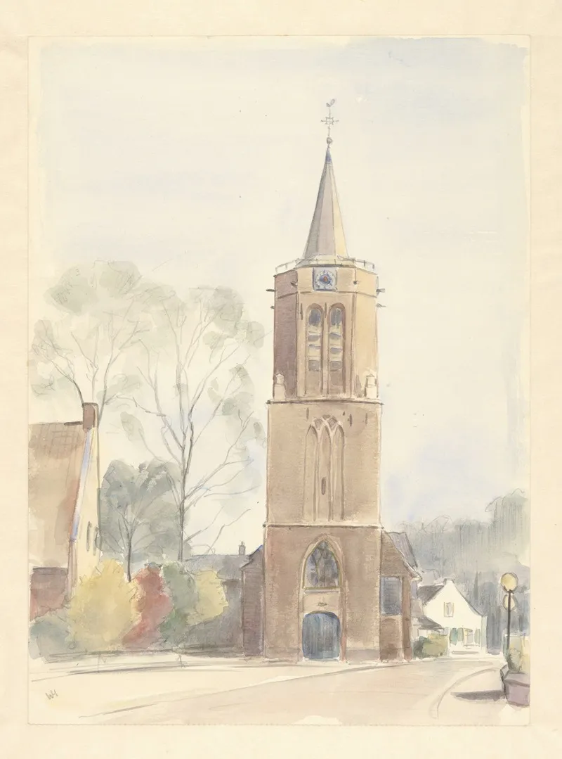 Johanneskerk Te Laren by Wim Hagemans - Canvas Print