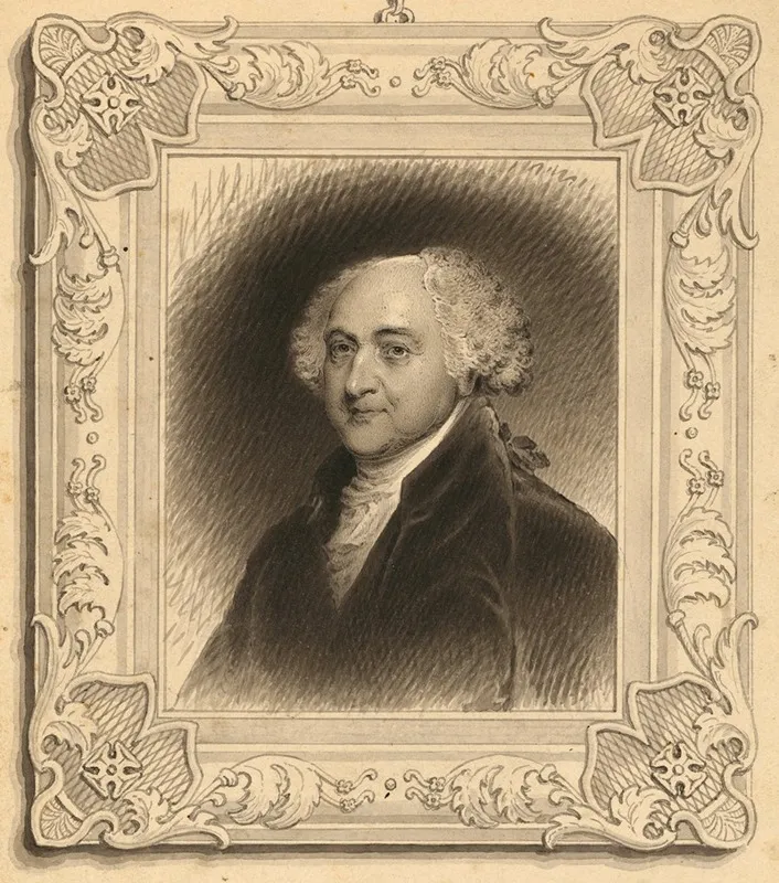 John Adams 5 by James Barton Longacre - Canvas Print
