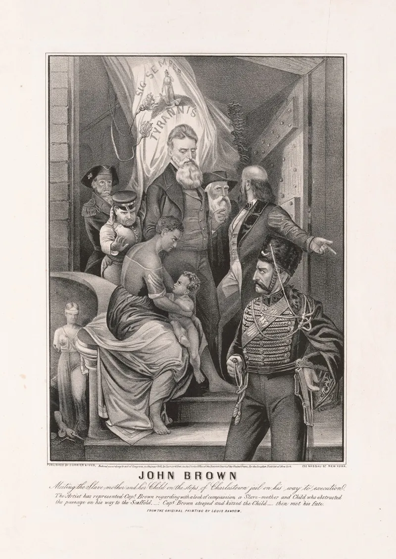 John Brown Meeting The Slave Mother And Her Child On The Steps Of Charlestown Jail On His Way To Execution