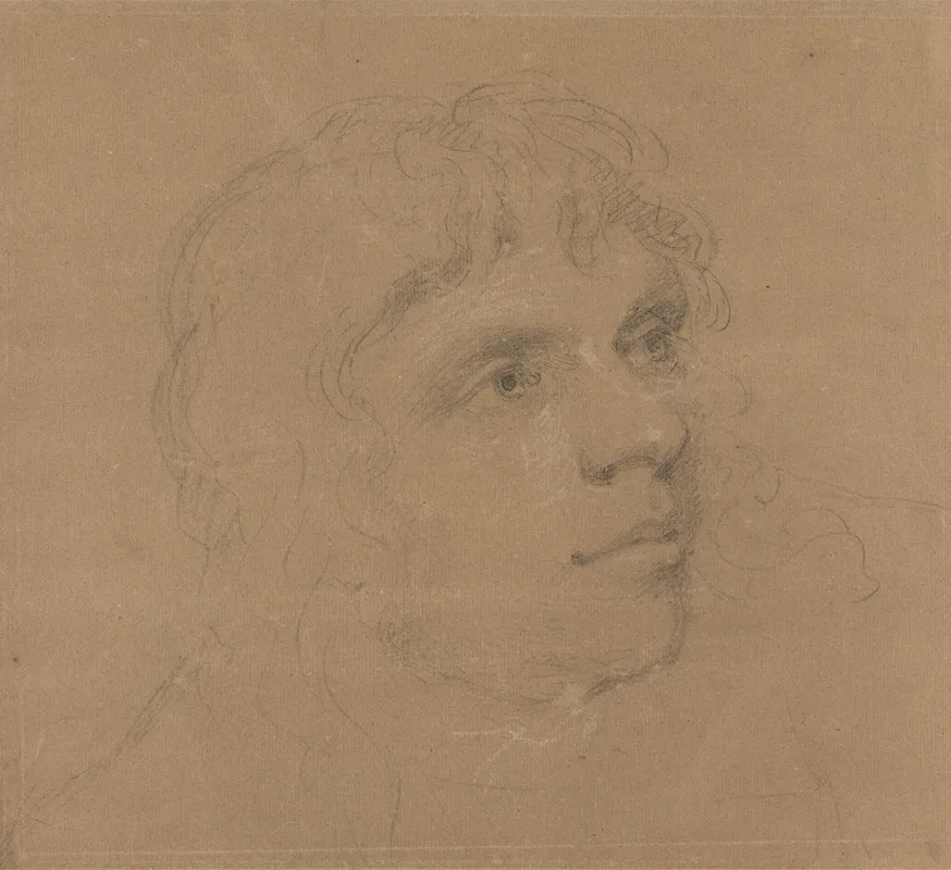 John Flaxman by Ozias Humphrey - Canvas Print