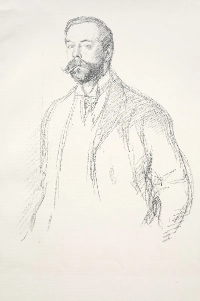 John Singer Sargent 2 by William Rothenstein - Canvas Print