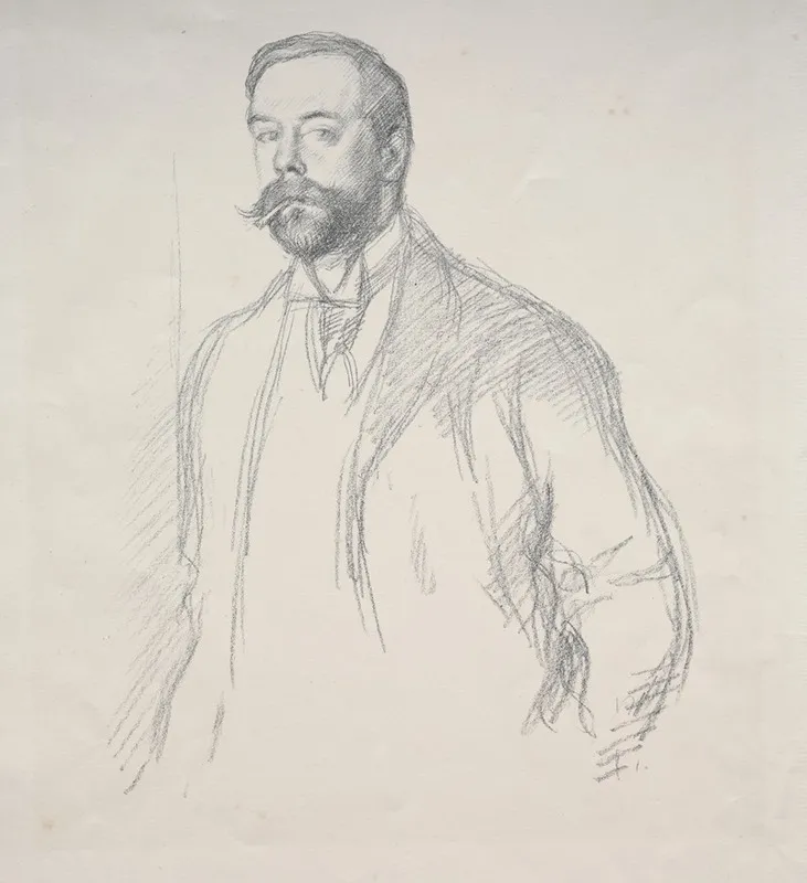 John Singer Sargent by William Rothenstein - Canvas Print