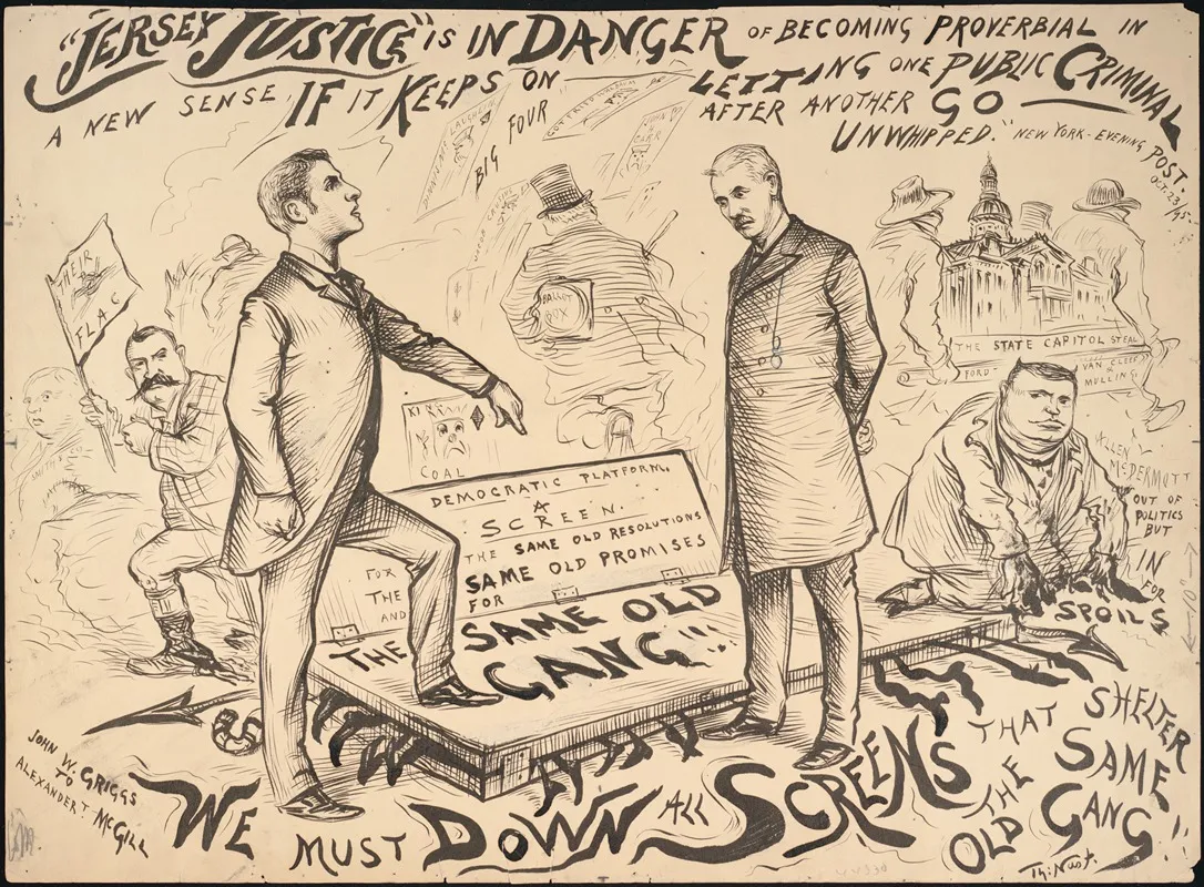 John W Griggs To Alexander T Mcgill We Must Down All Screens That Shelter The Same Old Gang