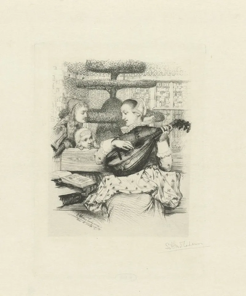 Jonge Vrouw Met Luit