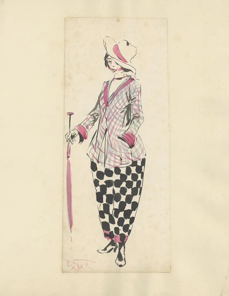 Jongedame Met Parasol