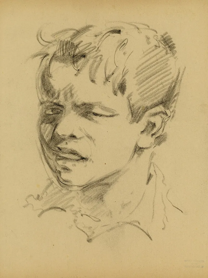 Jongensportret by Alfred Ost - Canvas Print