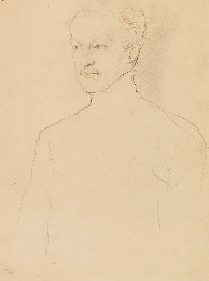 Josef Cordier by August Macke - Canvas Print