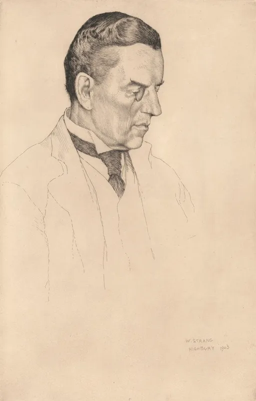 Joseph Chamberlain by William Strang - Canvas Print