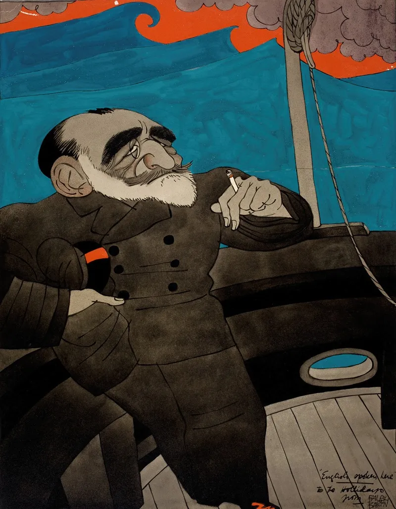 Joseph Conrad by Ralph Barton - Canvas Print