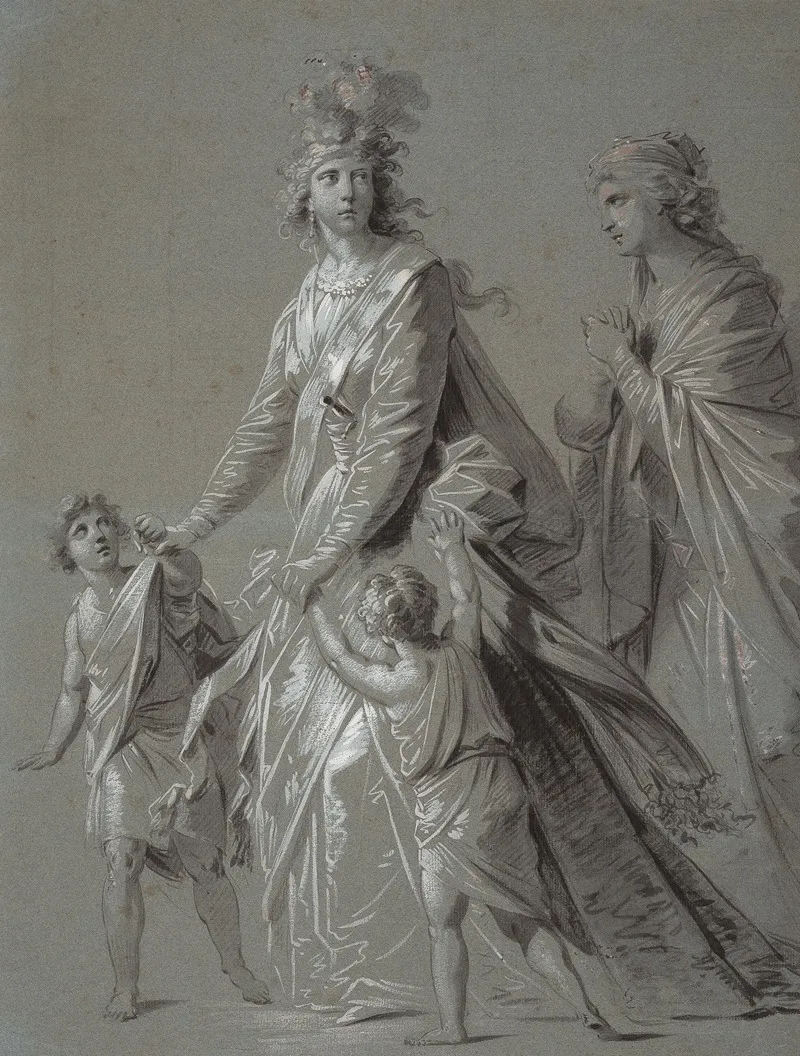 Josepha Hortensia Fuger Mit Ihren Kindern Als Medea