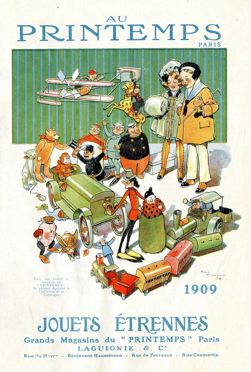 Jouets Etrennes 14 by René Vincent - Canvas Print