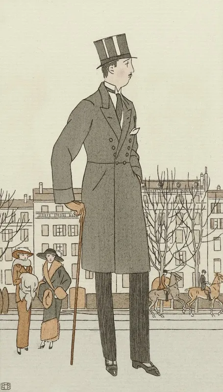 Journal Des Dames Et Des Modes 1912 Costumes Parisiens No 33 Mise Dun Jeune Homme