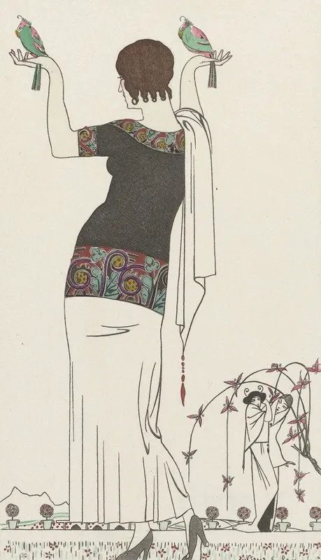 Journal Des Dames Et Des Modes Costumes Parisiens 1913 No 65 Robe Dinterieur