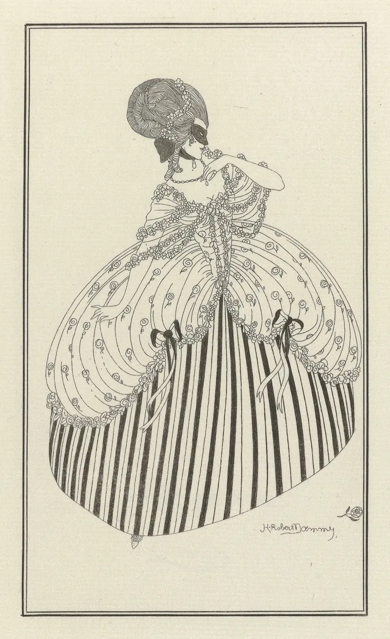 Journal Des Dames Et Des Modes Costumes Parisiens 1914 No 142 by H. Robert Dammy - Canvas Print