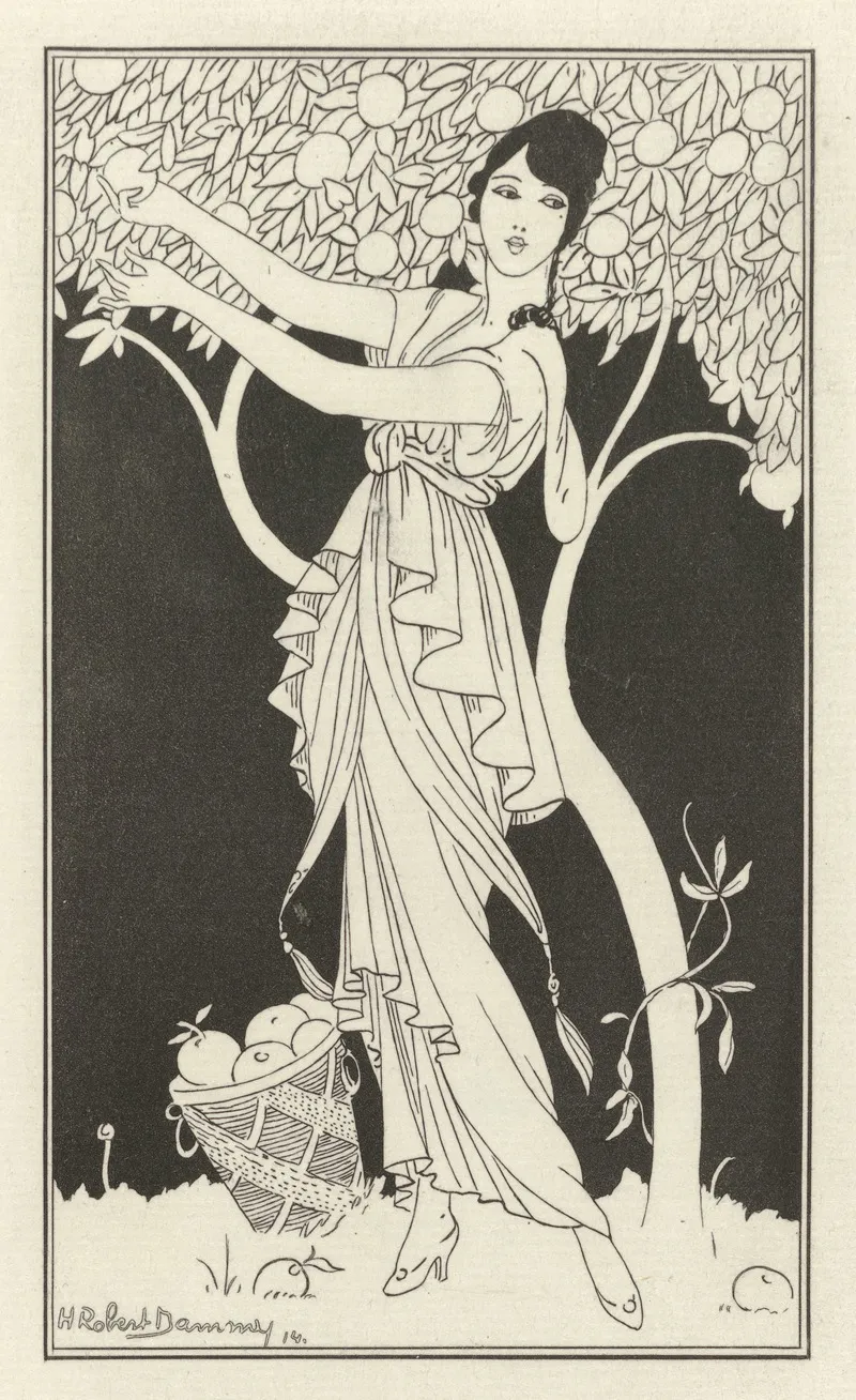 Journal Des Dames Et Des Modes Costumes Parisiens 1914 No 149 by H. Robert Dammy - Canvas Print