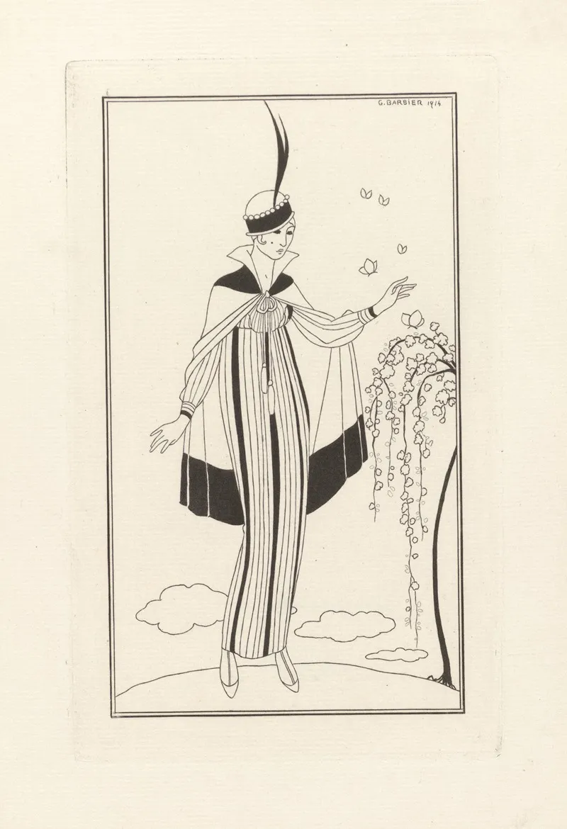 Journal Des Dames Et Des Modes No 150 by George Barbier - Canvas Print
