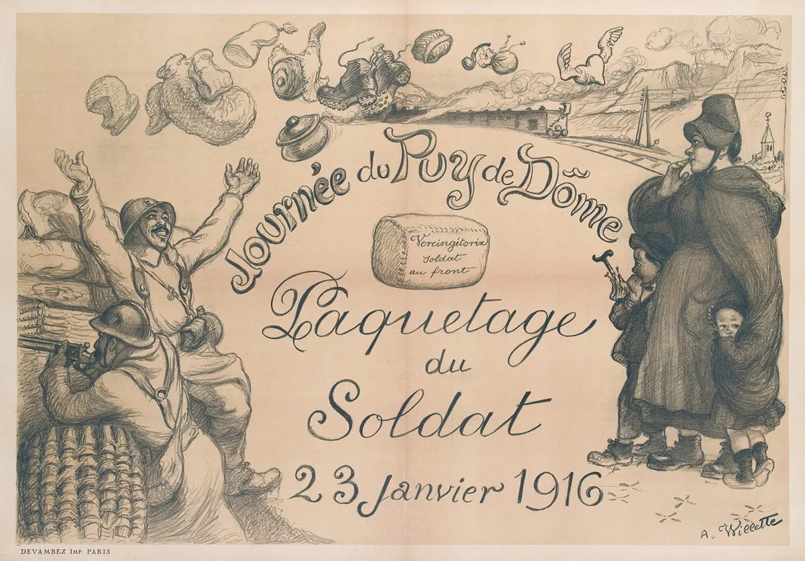 Journee Du Puy De Dome Paquetage Du Soldat 23 Janvier 1916 2