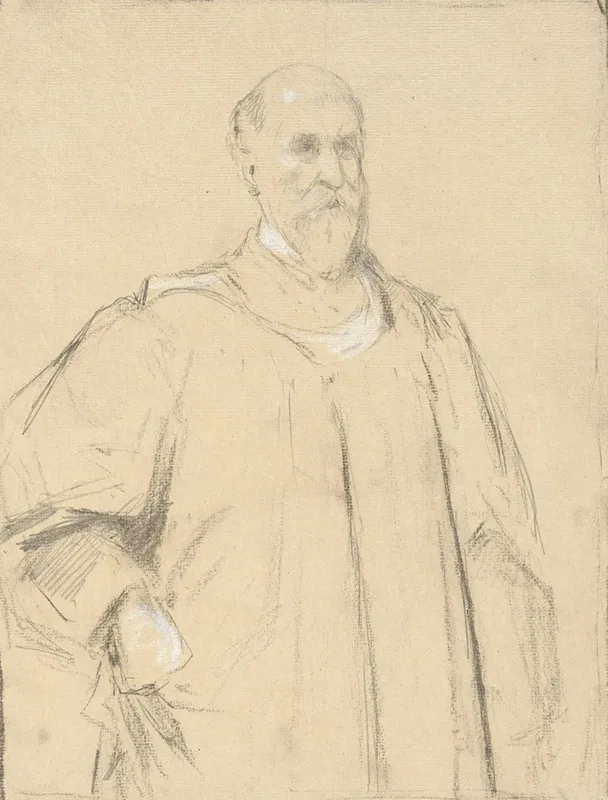 Judge Wayland Study For A Painting At Yale
