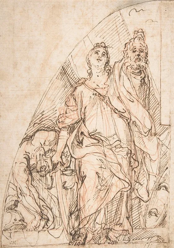 Judith Holding Up The Head Of Holofernes