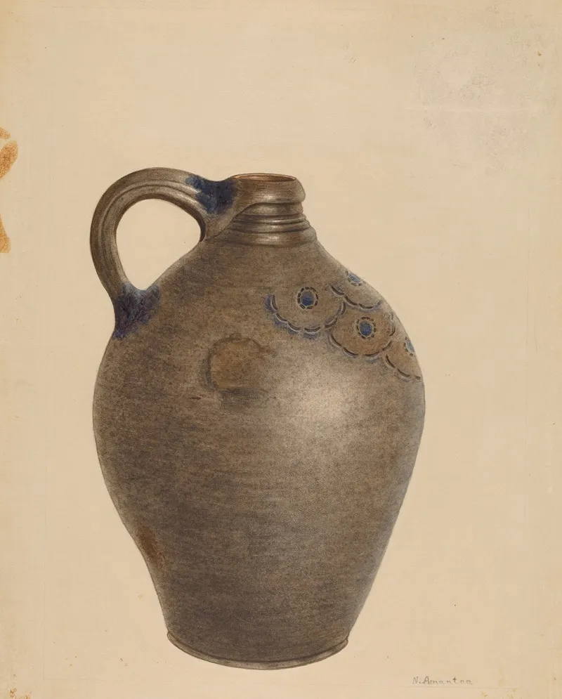 Jug 103 by Nicholas Amantea - Canvas Print