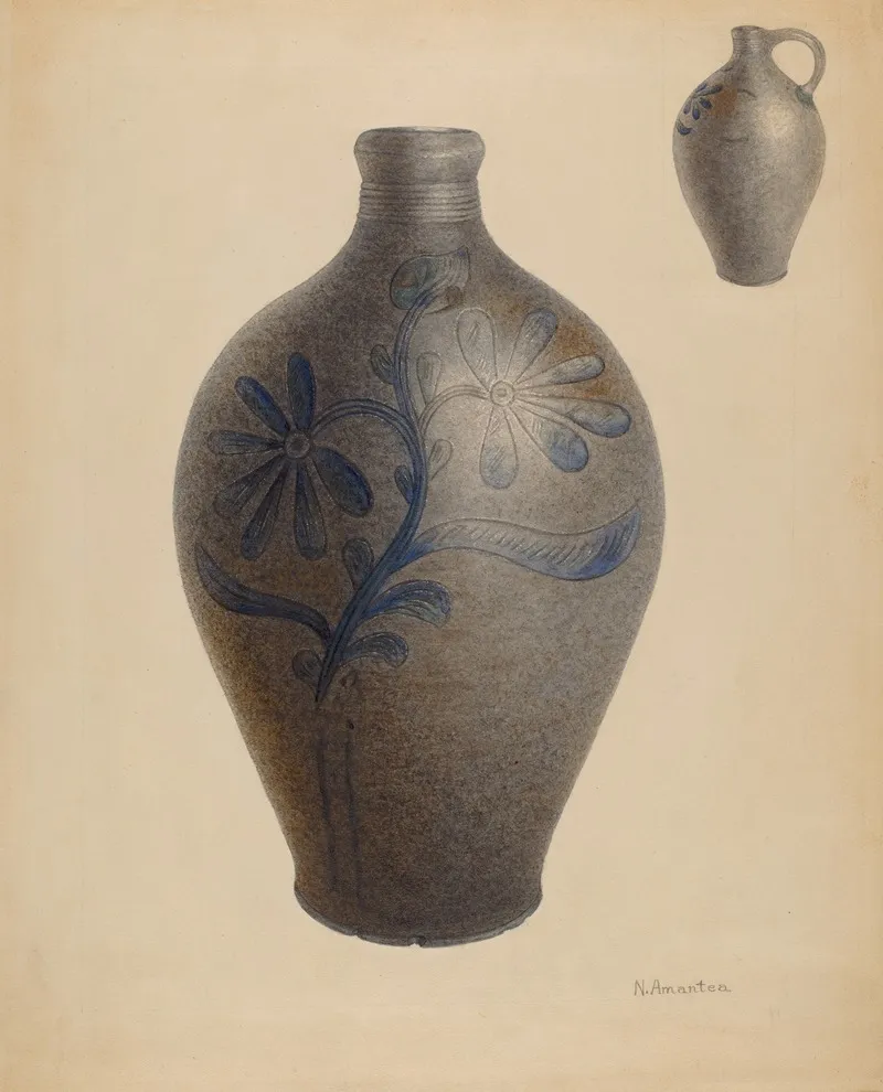 Jug 106 by Nicholas Amantea - Canvas Print