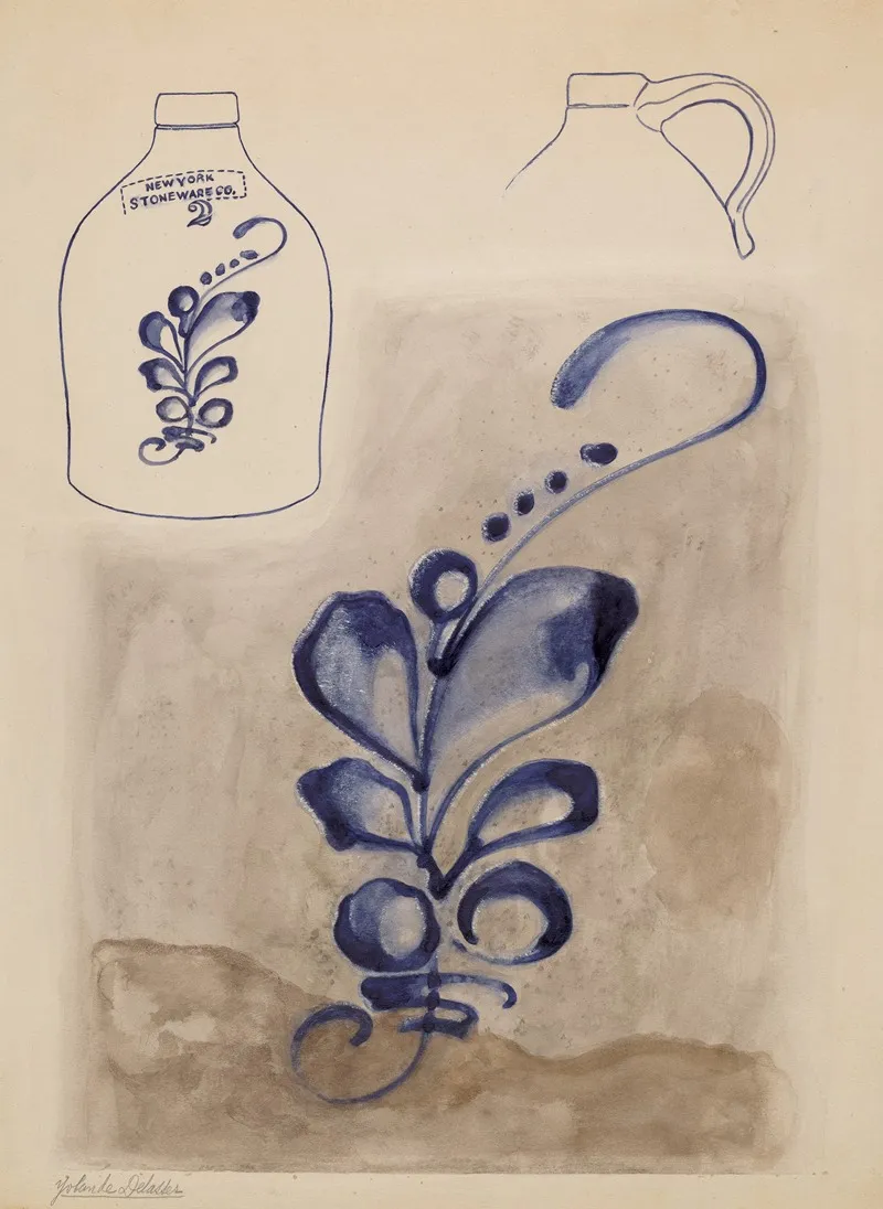 Jug 118 by Yolande Delasser - Canvas Print