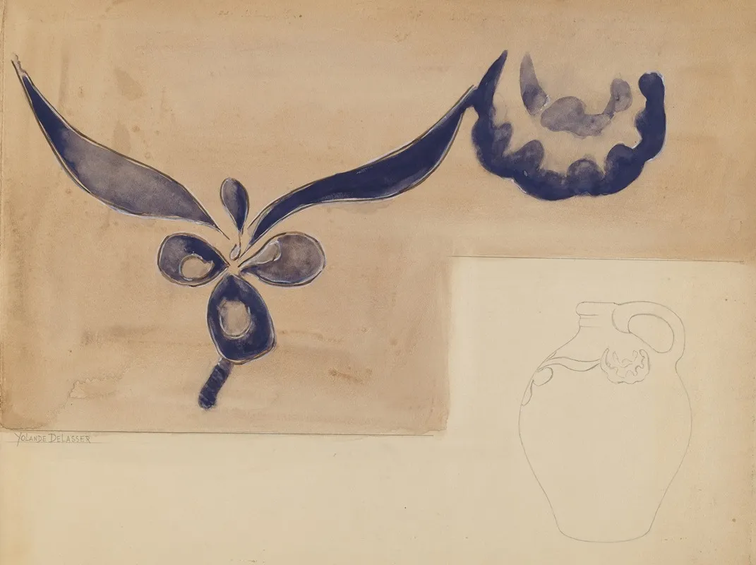 Jug 138 by Yolande Delasser - Canvas Print