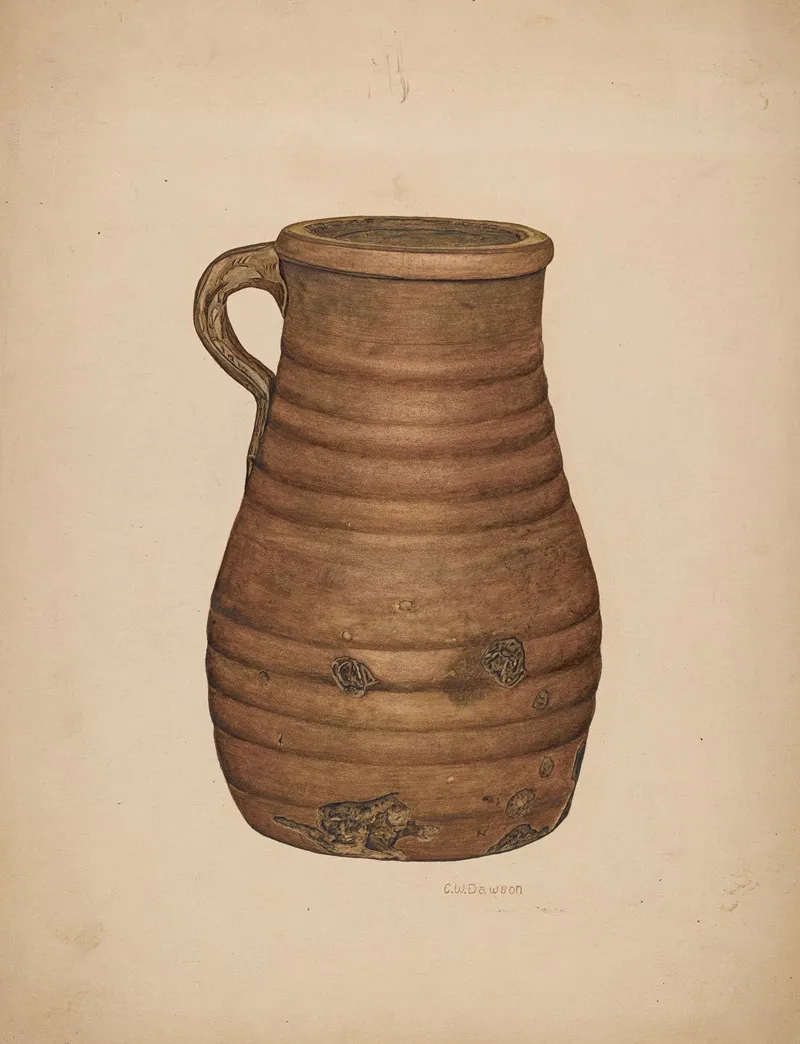 Jug 38 by Clarence W. Dawson - Canvas Print