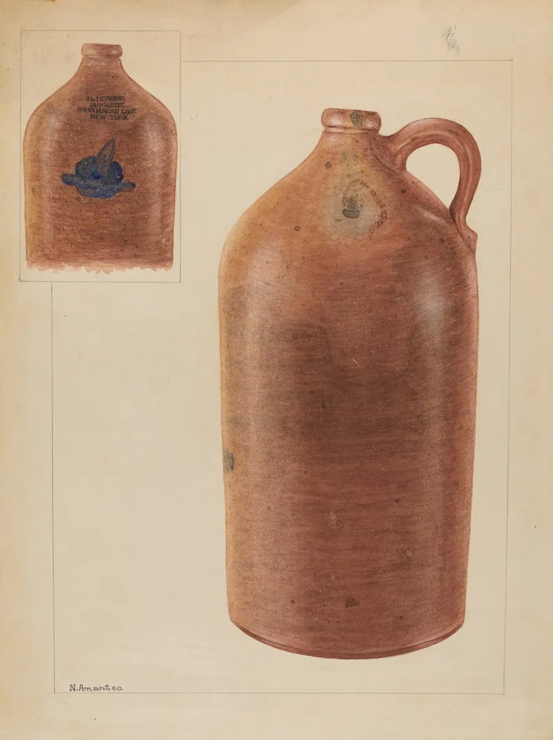 Jug 93 by Nicholas Amantea - Canvas Print