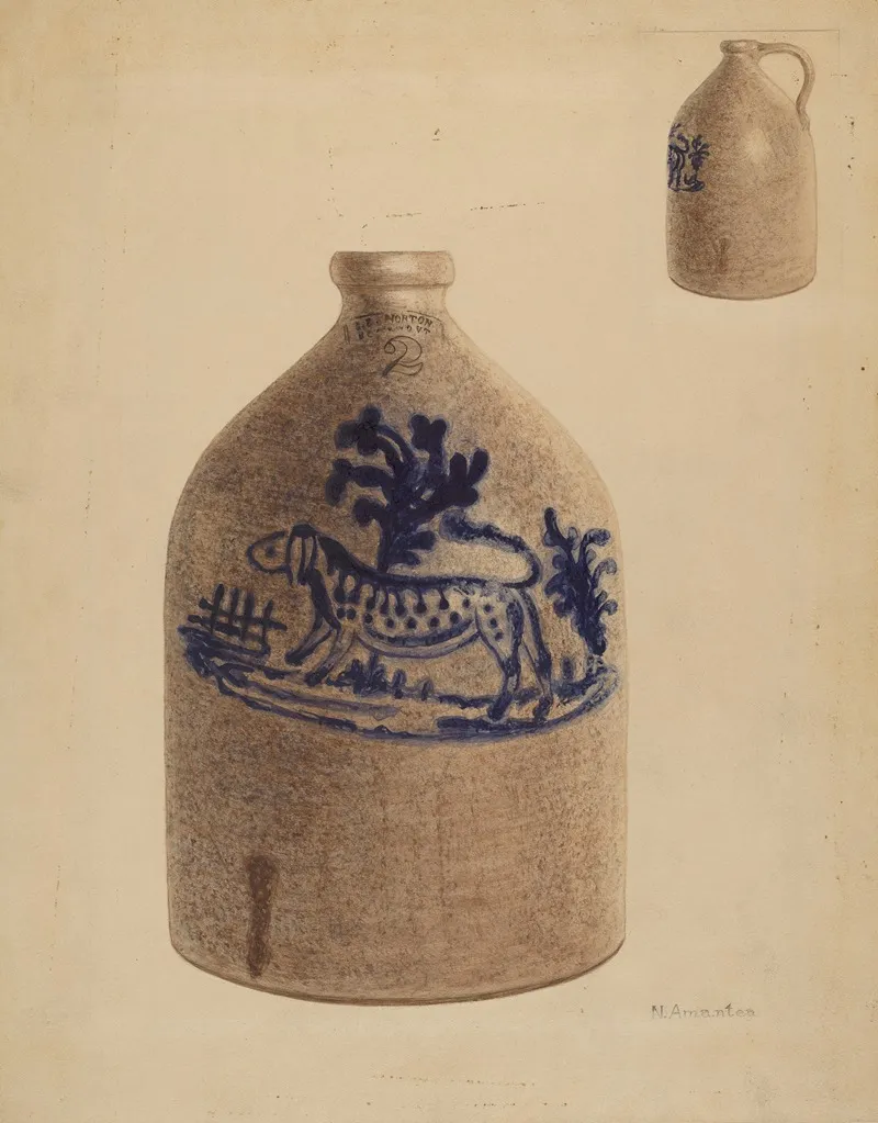 Jug 97 by Nicholas Amantea - Canvas Print
