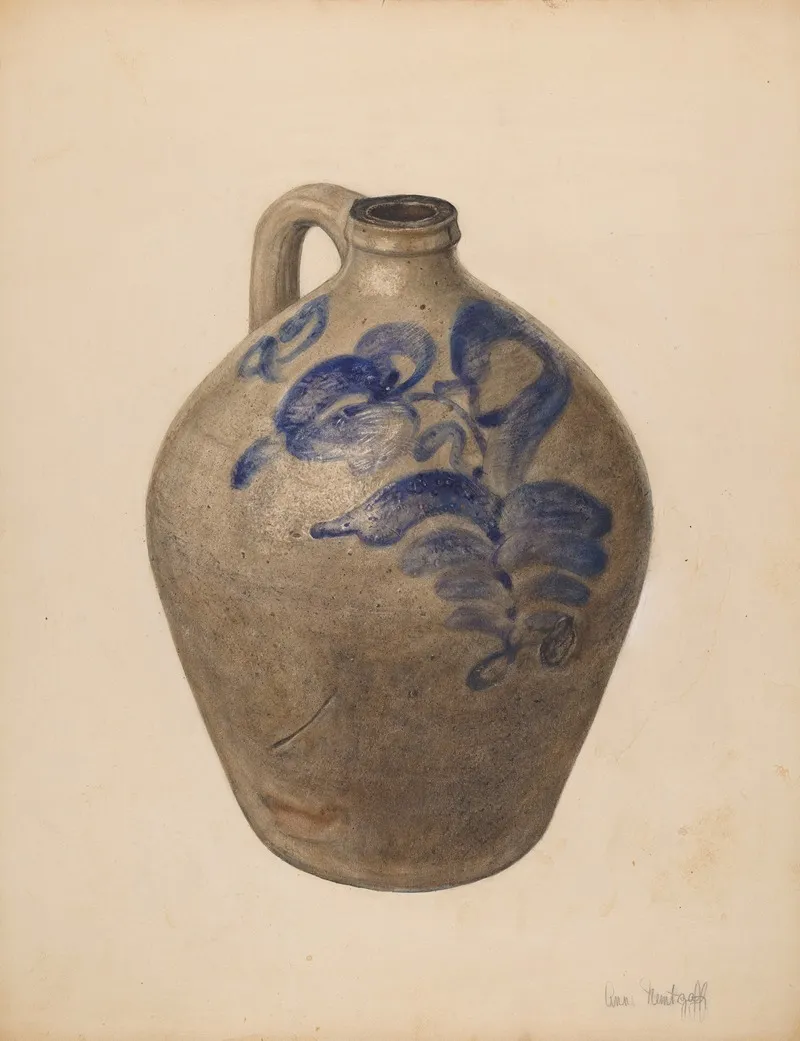 Jug 9 by Anne Nemtzoff - Canvas Print