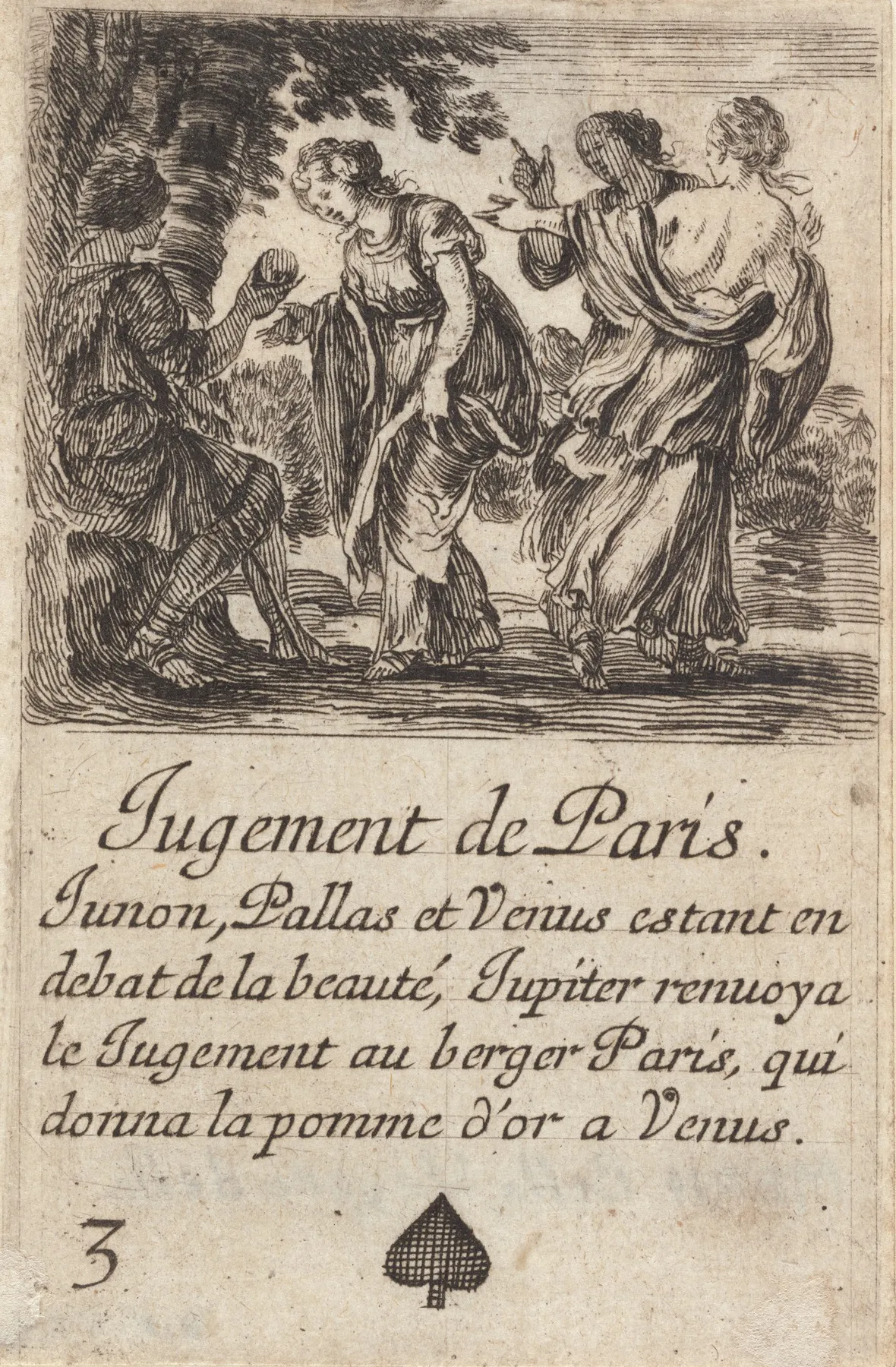 Jugement De Paris 2 by Stefano Della Bella - Canvas Print