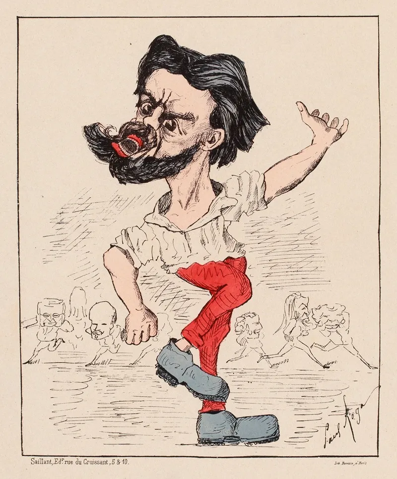 Jules Valles Le Cri Du Peuple by Henri Boutet - Canvas Print