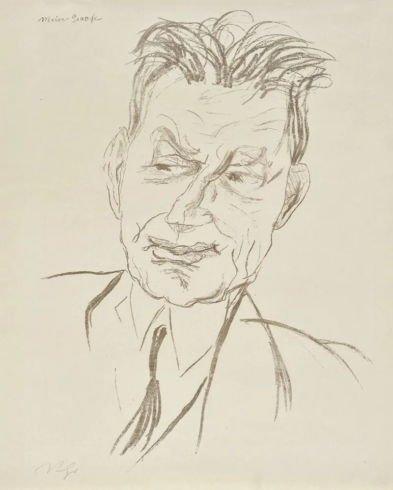Julius Meier Graefe 3 by Rudolf Grossmann - Canvas Print