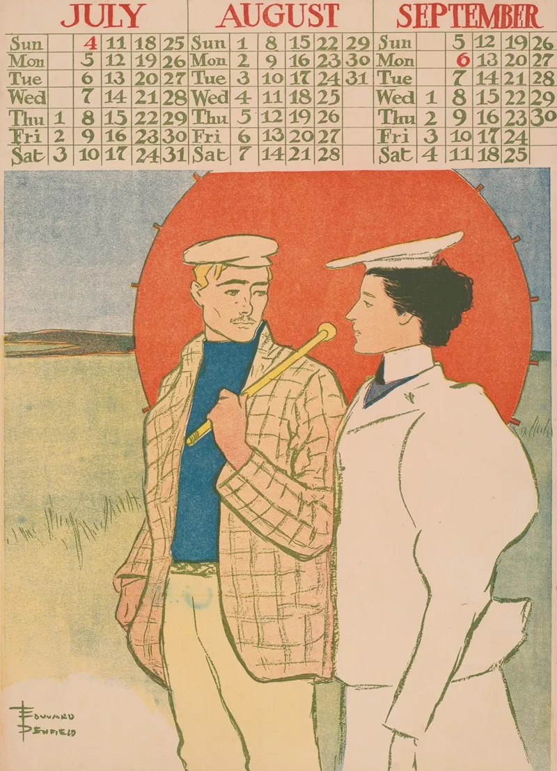 July August September 1897 Calendar