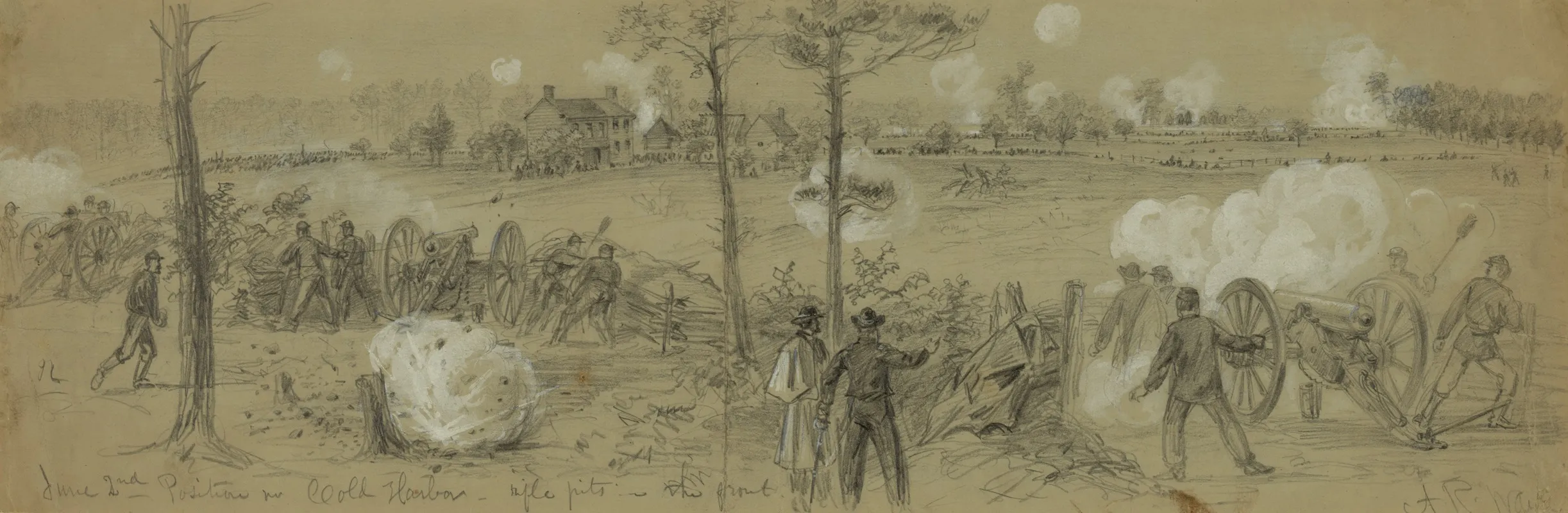 June 2nd Position Nr Cold Harbor Rifle Pits In The Front