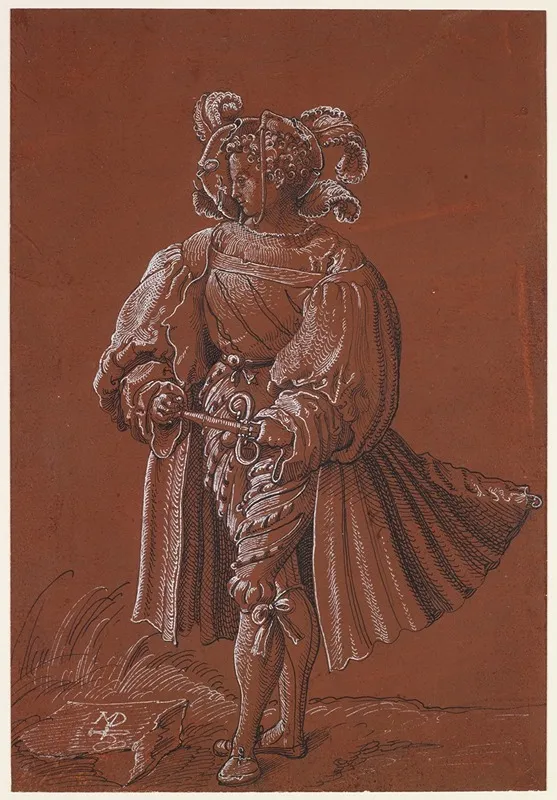 Junger Edelmann by Niklaus Manuel - Canvas Print