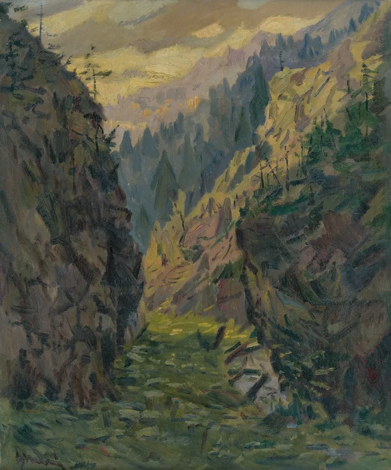 Juranova Valley by Gustáv Mallý - Canvas Print