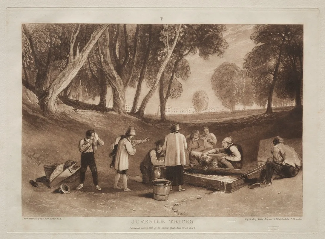 Juvenile Tricks by Joseph Mallord William Turner - Canvas Print