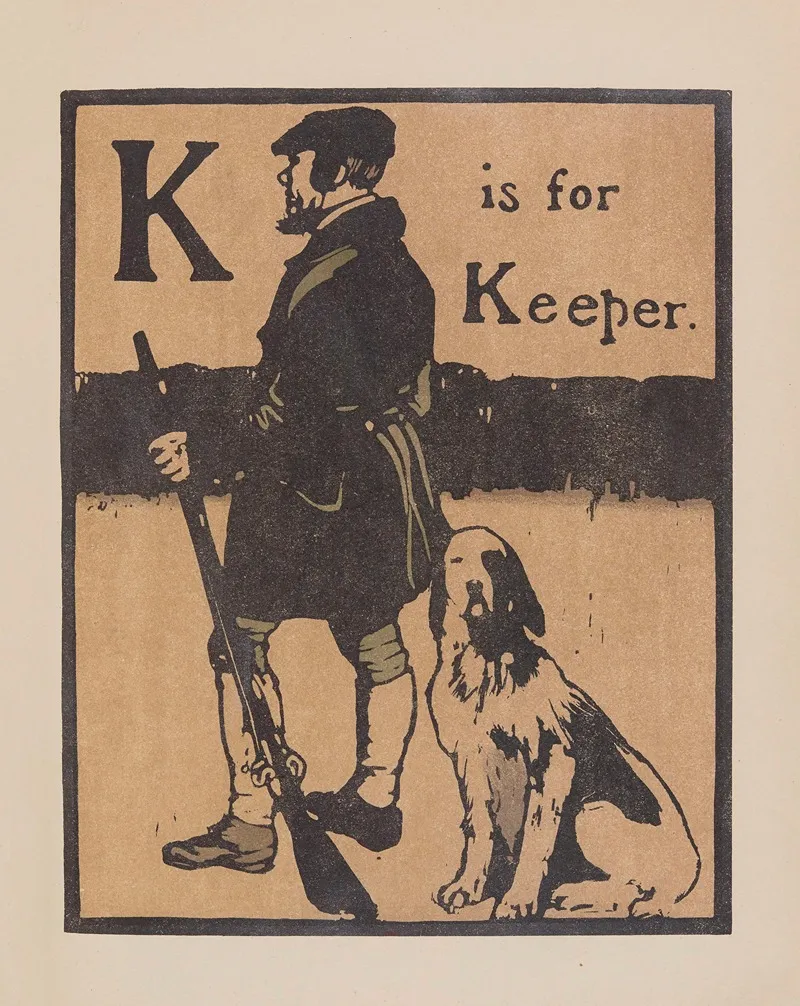 K Is For Keeper by William Nicholson - Canvas Print