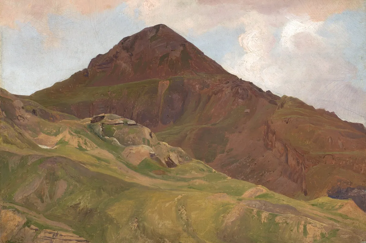 Kahle Hochgebirgslandschaft by Johann Wilhelm Schirmer - Canvas Print
